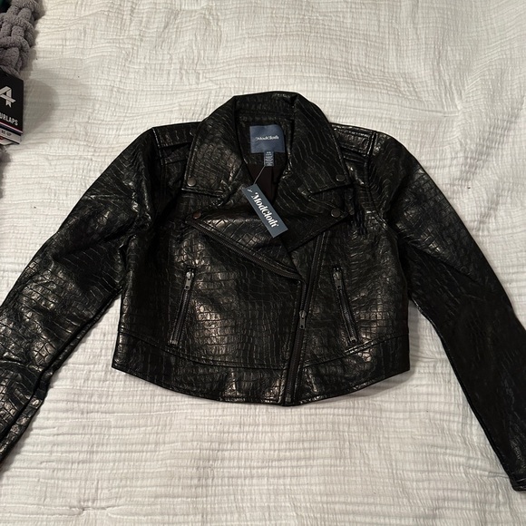 ModCloth Crocodile Rock Moto Jacket - NWT - Size XS - Picture 4 of 13